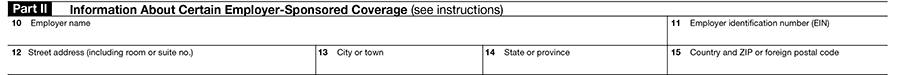 Part II of Form 1095-B