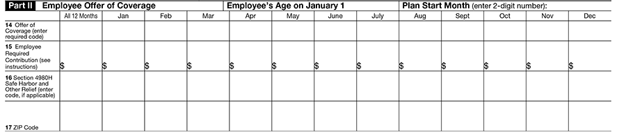 Form 1095C Part2