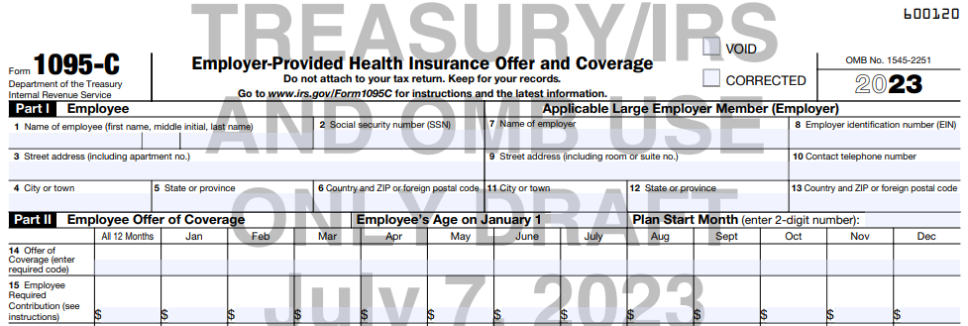 Reporting ACA Form 1095-C, Employer-Provided Health Insurance Offer and Coverage