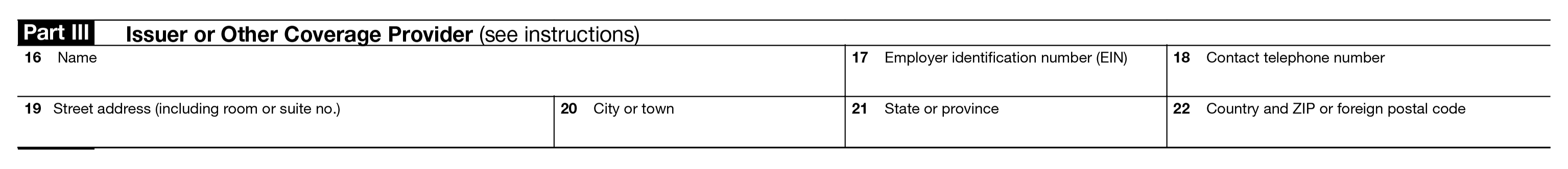 Form 1095-B Part3