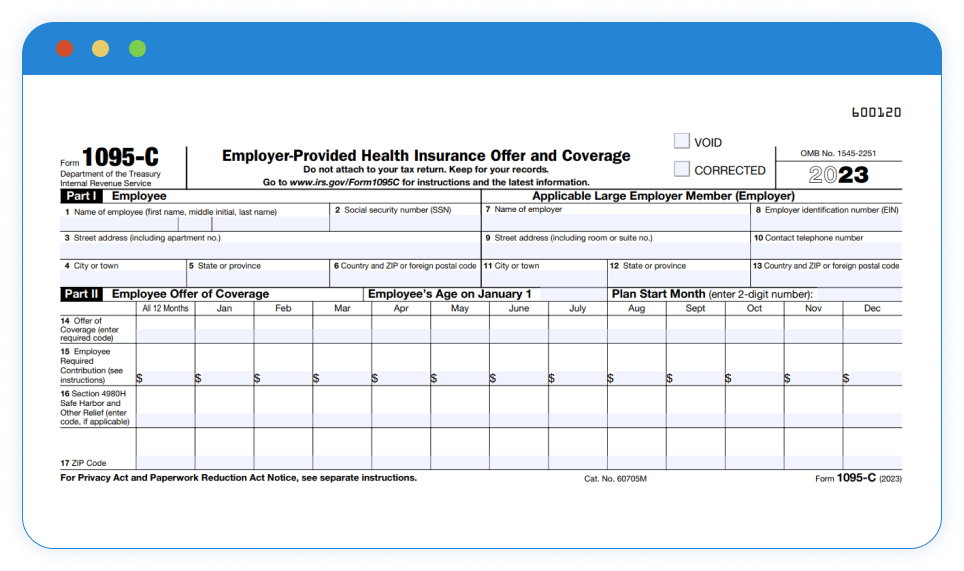 Form 1095-C Line by Line Filing Instructions for Employers